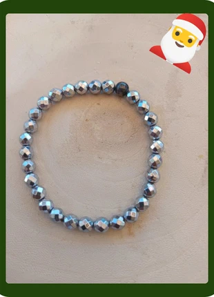 Bracelet en pierre d'hématite, merk: créa 'Dolce, staat: Nieuw zonder prijskaartje, € 9,90, € 11,10 inclusief Kopersbescherming