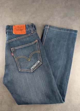 Jean Levi’s 501 brodé bleu W30 coupe droite vintage 100% coton (JL024), merk: Levi's, staat: Heel goed, maat: W30 | FR 40, € 24,90, € 26,85 inclusief Kopersbescherming