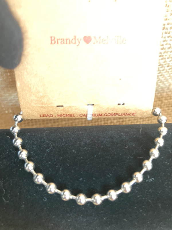 Brandy Melville Silver Beaded Bracelet 3