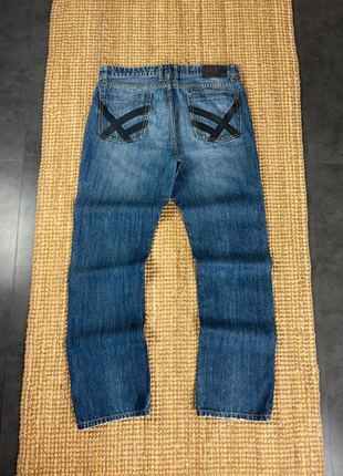 Jean Droit Bleu Marine Floqué Vintage Y2K 2000s Taille 34x32, marke: Vintage Dressing, zustand: Sehr gut, größe: W34 | DE 50, 30,00 €, 32,20 € beinhaltet Vinted-Käuferschutz Pro