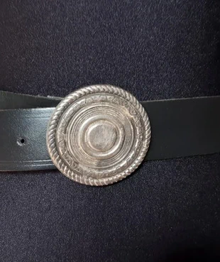 Ceinture cuir boucle ronde métal, brand: CUIR, condition: Very good, size: 85 cm, €16.00, €17.50 includes Buyer Protection
