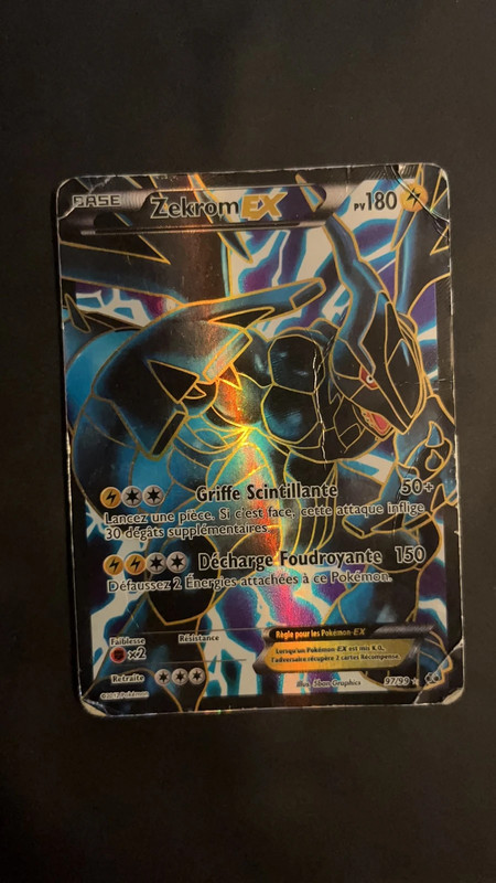 M Zekrom Ex pokemon card