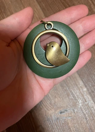 Vintage Style Bird Pendant in Green & Brass Pendant only, brand: Unbranded, condition: Very good, £1.00, £1.75 includes Buyer Protection