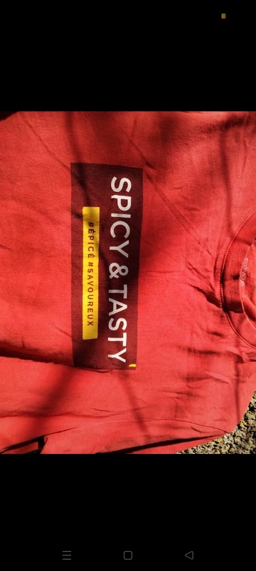 T-shirt corail/rouge Jules taille S - photo numéro 2