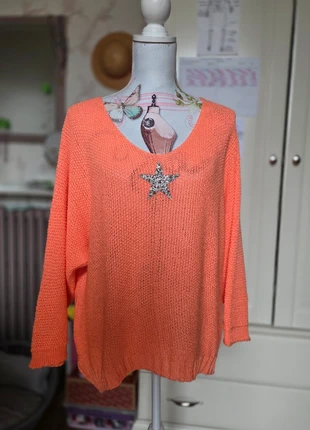 Pull orange, marke: boutique locale, zustand: Sehr gut, größe: Einheitsgröße, 8,00 €, 9,10 € inklusive Vinted-Käuferschutz