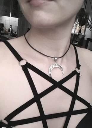 Mondkette Mond Moon Kette Cholera Halsband Gothic Astro , marque: Handarbeit, état: Neuf sans étiquette, 9,50 €, 10,68 € Protection acheteurs incluse