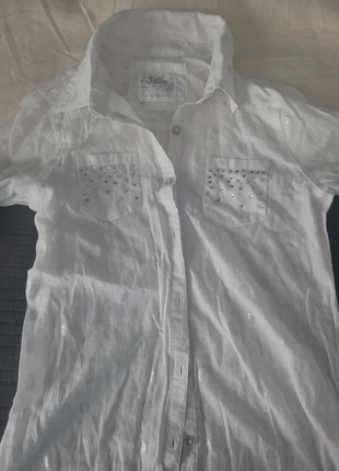 Justice NEW white shirt, merk: Justice, staat: Nieuw zonder prijskaartje, maat: 14 jaar / 164 cm, € 2,50, € 3,33 inclusief Kopersbescherming