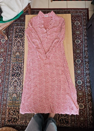 Robe brique et fleurs blanches Pieces, marque: Pieces, état: Très bon état, taille: L / 40 / 12, 4,00 €, 4,90 € Protection acheteurs incluse