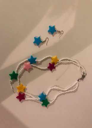 Collar y pendientes de estrellas, marque: Mano, état: Neuf avec étiquette, 1,00 €, 1,75 € Protection acheteurs incluse