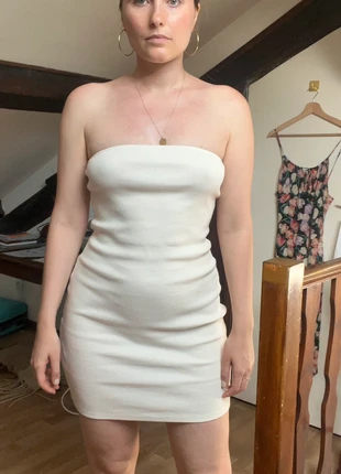 Robe tube écru, marca: Mango, estado: Muito bom, tamanho: M / 38 / 10, €13.00, €14.35 inclui Proteção do Comprador