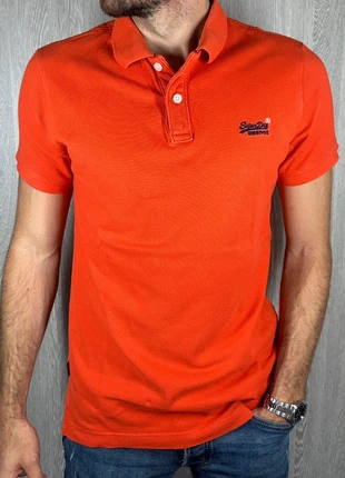 💎 Polo Superdry Orange - 100% Coton 💎, marque: Superdry, état: Bon état, taille: M, 24,90 €, 26,85 € Protection acheteurs (Pro) incluse