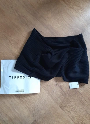🧣 Gola Preta de Tricot - Tamanho Único - Tiffosi 🧣, marca: Tiffosi, estado: Nuevo con etiquetas, 10,00 €, 11,20 € Protección al comprador incluida