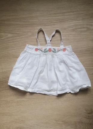 Blouse sans manches Bout'chou brodée , marque: Bout'chou, état: Très bon état, taille: 12-18 mois / 80 cm, 3,00 €, 3,85 € Protection acheteurs incluse