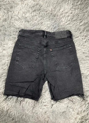 Short en jean noir taille haute effiloché vintage bermuda US8, brand: Vintage Dressing, condition: Very good, size: W29, €15.00, €16.45 includes Buyer Protection Pro