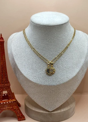 Collier duo soleil & lune strassés acier inoxydable, brand: La boutique d’Elolo, condition: Very good, €12.00, €13.30 includes Buyer Protection Pro