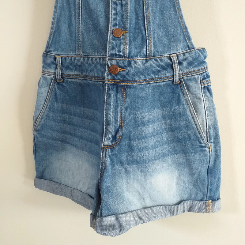 Combi short jean combinaison salopette femme fille 34 Cache Cache Vinted
