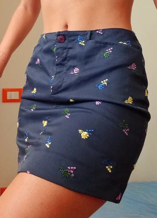 Gonna aderente con fantasia - New Penny, merk: New Penny, staat: Heel goed, maat: M / 38 / 10, € 2,00, € 2,80 inclusief Kopersbescherming