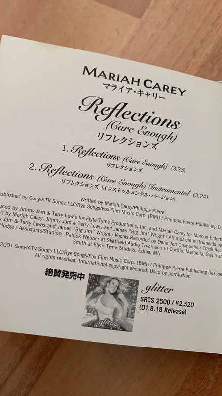 Mariah Carey reflections care enough Japan rare CD no obi glitter 3