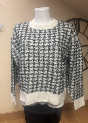 Pull Chaud à Motif Noir et Blanc, marque: Mango, état: Très bon état, taille: M / 38 / 10, 5,00 €, 5,95 € Protection acheteurs incluse