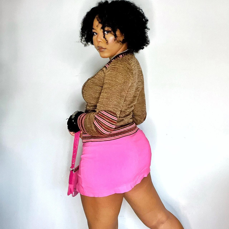 Y2K Brown and Pink Knit Sweater Top 3