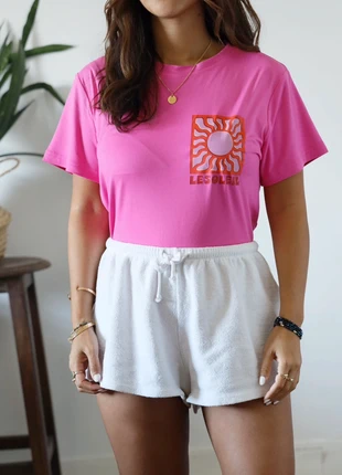 T-shirt rose Le Soleil, brand: Boutique Parisienne, condition: Very good, size: S / 36 / 8, €20.00, €21.70 includes Buyer Protection