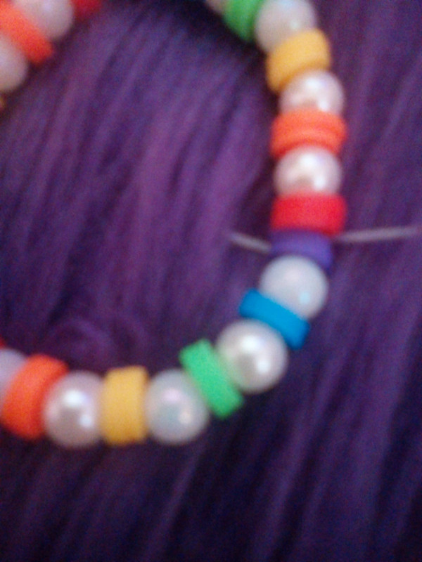 Rainbow pearl bracelet 4