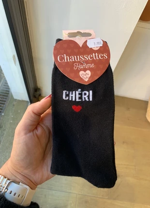 Chaussettes « chéri », brand: STC, condition: New with tags, size: One size, €6.50, €7.53 includes Buyer Protection Pro
