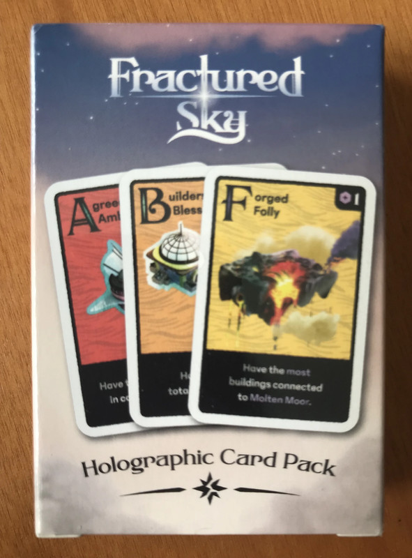 Fractured Sky Holographic Objective Card Pack - Kickstarter KS - 2024 - Nuovo - New 4