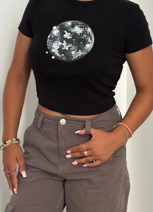 Top t-shirt court imprimé, brand: New Yorker, condition: Very good, size: S / 36 / 8, €3.00, €3.85 includes Buyer Protection