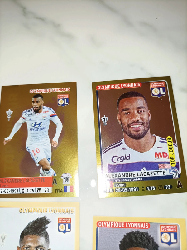 6 figurine Olympique Lyon OL Foot Ligue 1 Panini 3