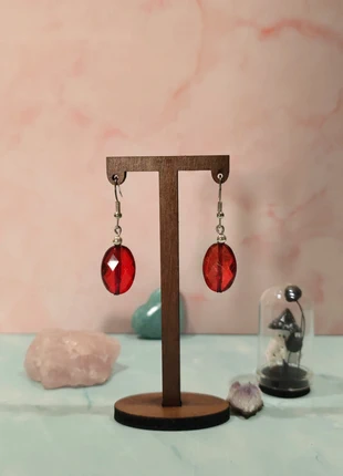 Oorbellen rood, merk: Handgemaakt, staat: Nieuw zonder prijskaartje, € 2,99, € 3,84 inclusief Kopersbescherming