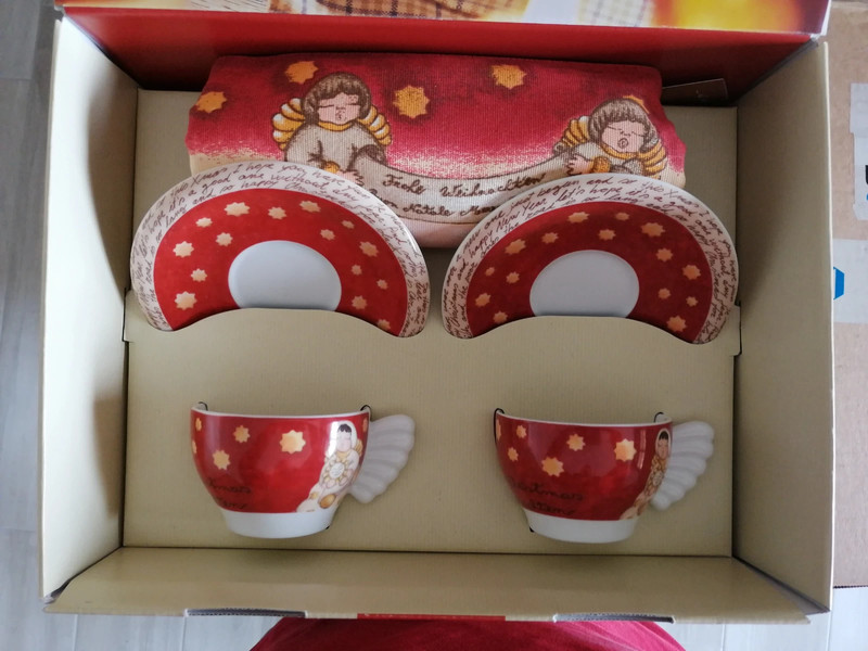 THUN TAZZA CAFFÈ AL VOLO NATALE 2005 CON SCATOLA