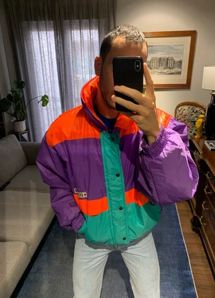 Cazadora técnica colorblock Vintage , merk: Vintage, staat: Heel goed, maat: L, € 90,00, € 95,20 inclusief Kopersbescherming