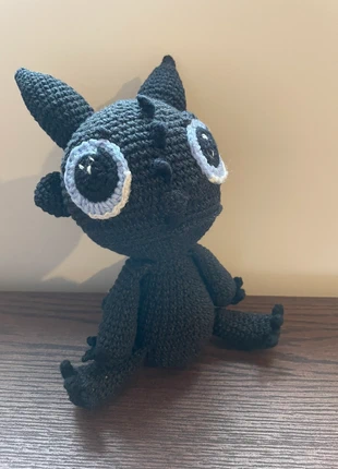 How to Train Your Dragon Toothless crochet cuddly toy, brand: NO LABEL, condition: Very good, £25.00, £26.95 includes Buyer Protection
