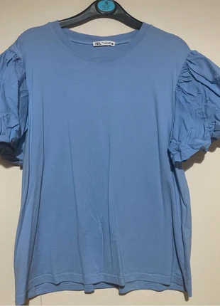 Zara Puff Sleeve Tshirt, brand: Zara, condition: Very good, size: L / 40 / 12, €2.00, €2.80 includes Buyer Protection