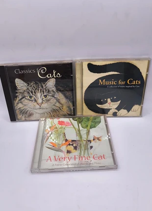 Set of 3 Cat-Themed CDs – Music for Cats / Classics for Cats / A Very Fine Cat, condition: Good, £6.00, £6.78 includes Buyer Protection