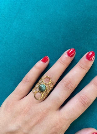 Honeycomb ring, marca: my Moirai, estado: Nuevo con etiquetas, tamaño: 17,3 mm Ø / 14,5, 35,00 €, 37,45 € Protección al comprador incluida