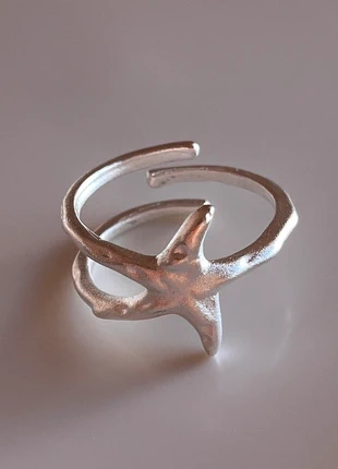 Anel Estrela do Mar em Prata de Lei 925 – Design Moderno e Exclusivo, marca: Local, estado: Novo sem etiquetas, tamanho: Ajustável, €10.00, €11.20 inclui Proteção do Comprador