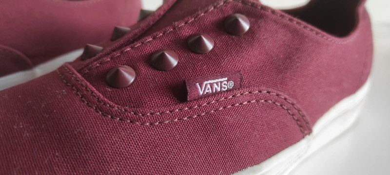 Vans bordeaux senza shop lacci
