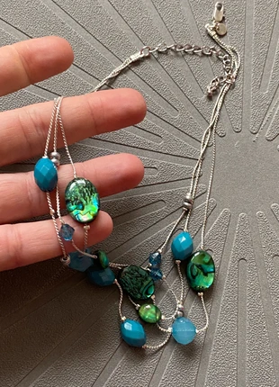 Abalone shell elegant short necklace by M&S, brand: Marks & Spencer, condition: Very good, £7.00, £8.05 includes Buyer Protection Pro