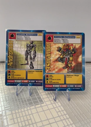Digimon, Andromon e Asuramon - 1999, marca: Digimon, estado: Muy bueno, 10,00 €, 11,20 € Protección al comprador incluida