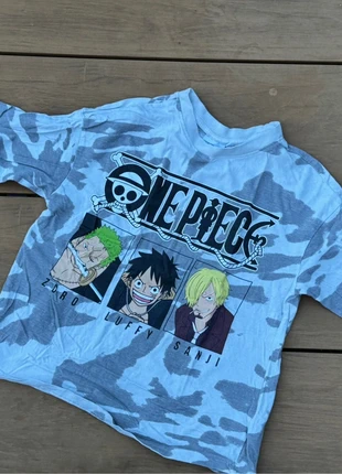 One Piece shirt camo Luffy Zoro tie dye tiedye SanJi, merk: one pièce, staat: Goed, maat: 9 jaar / 134 cm, € 2,00, € 2,80 inclusief Kopersbescherming