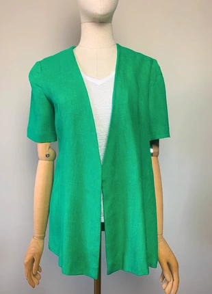 Veste mi longue verte manches courtes vintage #vintage #vestes, merk: Vintage, staat: Heel goed, maat: M / 38 / 10, € 19,00, € 20,65 inclusief Kopersbescherming Pro