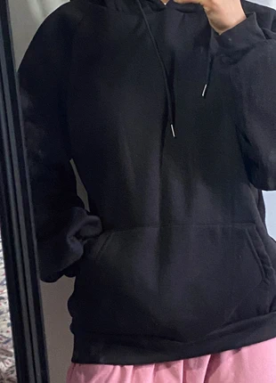 Sweat à capuche oversize noir, condition: Very good, size: L / 40 / 12, €5.00, €5.95 includes Buyer Protection