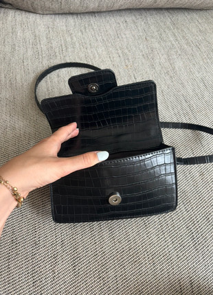 wart croco-effect schoudertasje | Compact | Past telefoon, marque: Seven Sisters, état: Neuf sans étiquette, 6,00 €, 7,00 € Protection acheteurs incluse