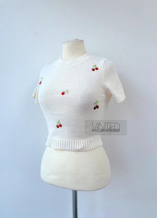 Cherry Kiss Strick Crop Top, marque: cherry kiss, état: Très bon état, taille: M / 38 / 10, 25,00 €, 26,95 € Protection acheteurs incluse