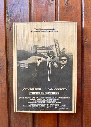 The Blues Brothers stampa su legno 20x28 cm., zustand: Neu, mit Etikett, 16,00 €, 17,50 € inklusive Vinted-Käuferschutz