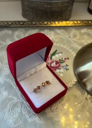 gold adjustable red and gold stone ring, brand: RED, condition: Very good, size: 16.1 mm / K½, £3.00, £3.85 includes Buyer Protection