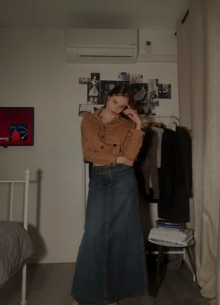 Veste marron crop top, marke: Vintage, zustand: Sehr gut, größe: S / 36 / 8, 10,00 €, 11,20 € inklusive Vinted-Käuferschutz