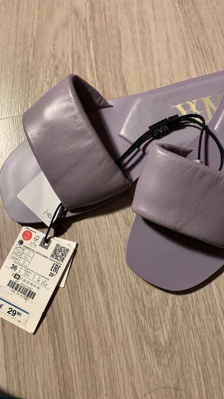 Claquette zara mauve Vinted